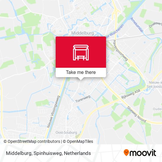Middelburg, Spinhuisweg map