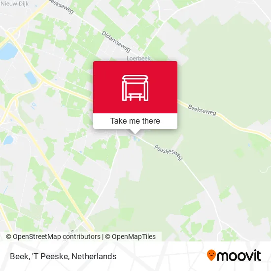 Beek, 'T Peeske map