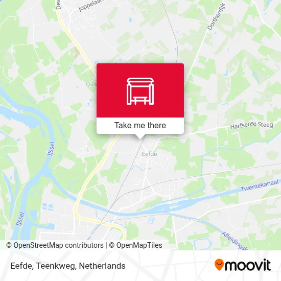 Eefde, Teenkweg map