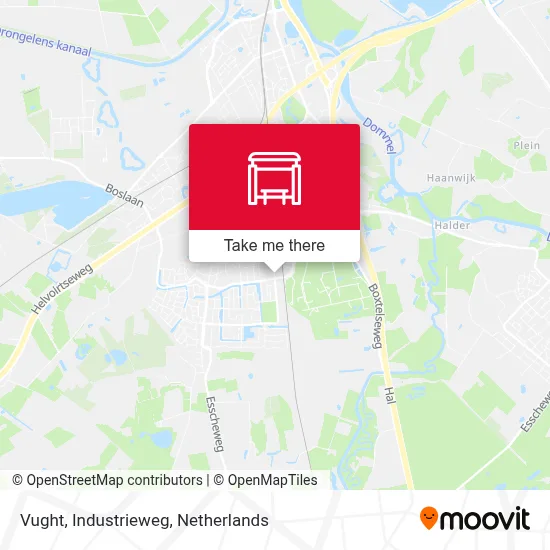 Vught, Industrieweg map