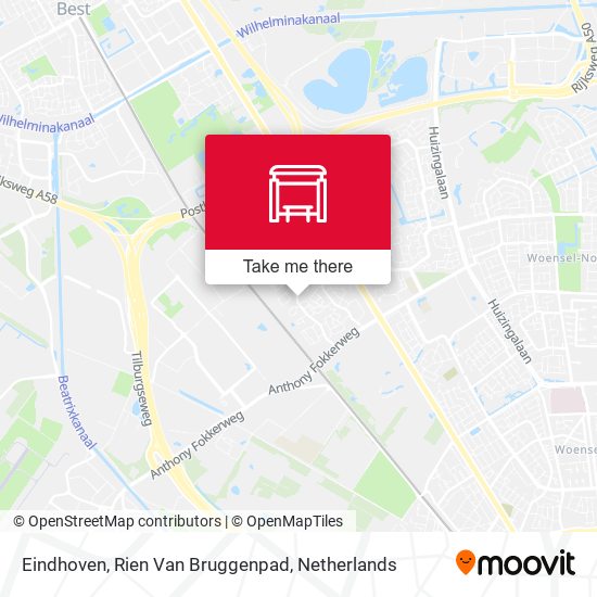 Eindhoven, Rien Van Bruggenpad map