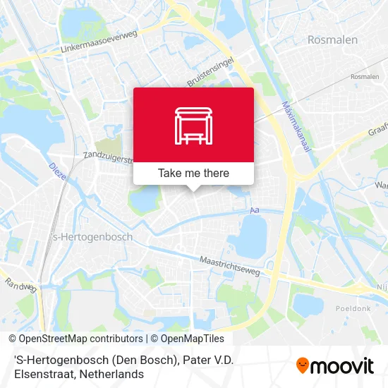 'S-Hertogenbosch (Den Bosch), Pater V.D. Elsenstraat map