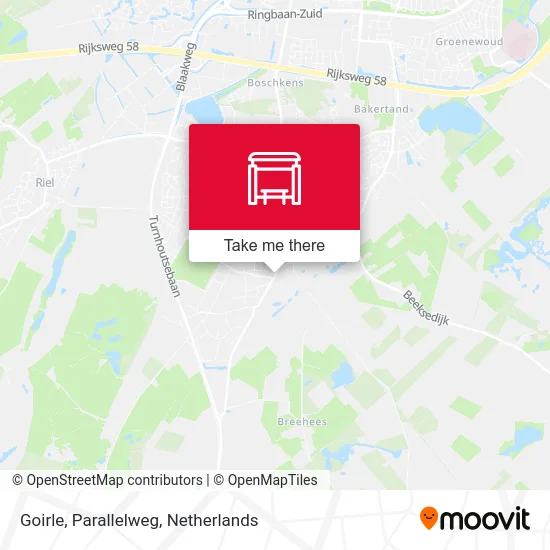 Goirle, Parallelweg map