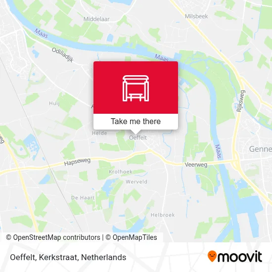 Oeffelt, Kerkstraat map