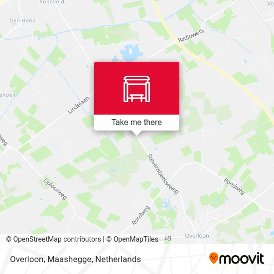 Overloon, Maashegge map