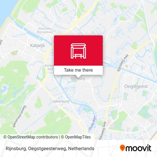 Rijnsburg, Oegstgeesterweg map