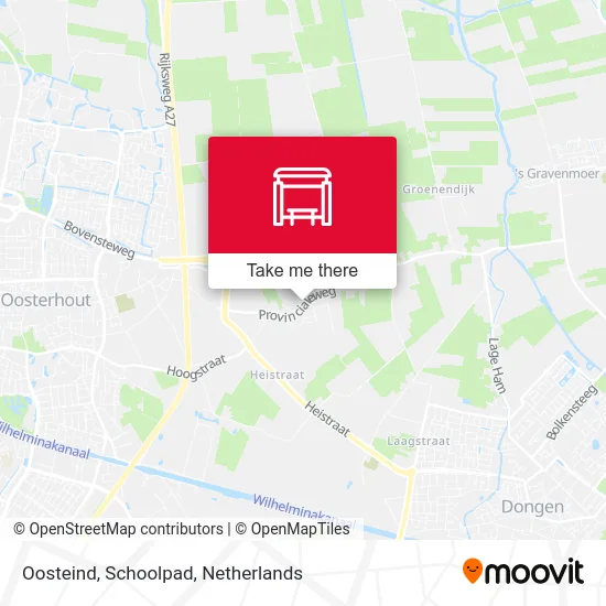 Oosteind, Schoolpad map