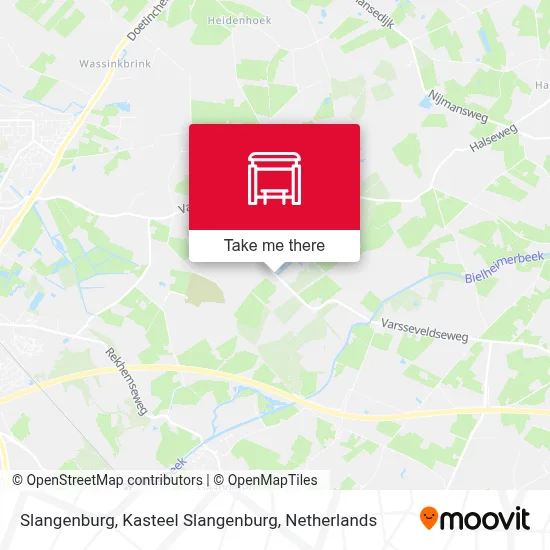 Slangenburg, Kasteel Slangenburg map