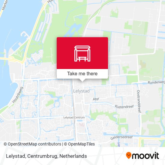 Lelystad, Centrumbrug map