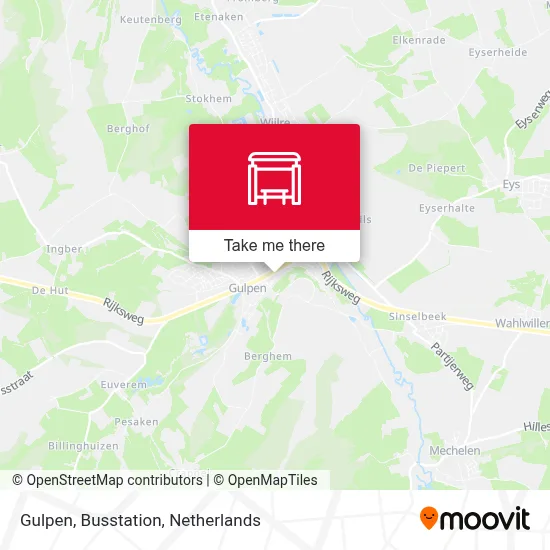 Gulpen, Busstation Karte