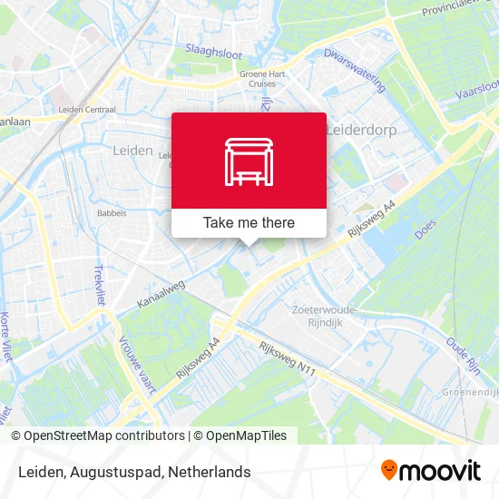 Leiden, Augustuspad map