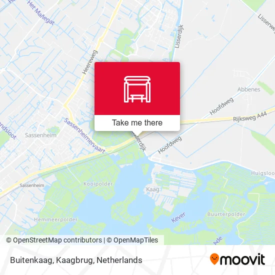 Buitenkaag, Kaagbrug map