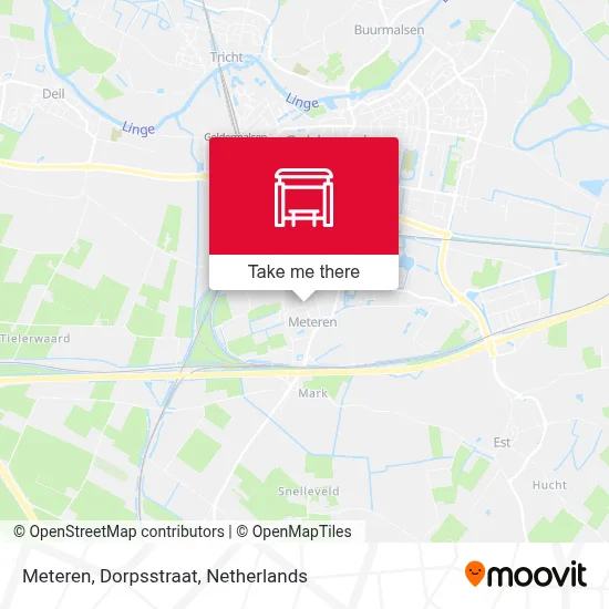 Meteren, Dorpsstraat map