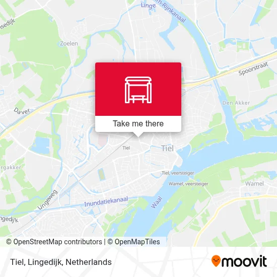 Tiel, Lingedijk map