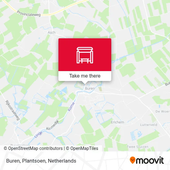 Buren, Plantsoen map