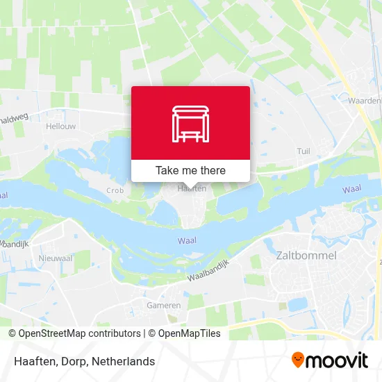 Haaften, Dorp map