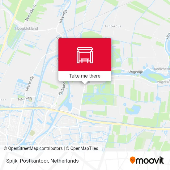 Spijk, Postkantoor map