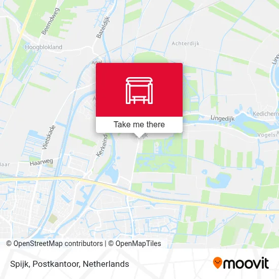 Spijk, Postkantoor map