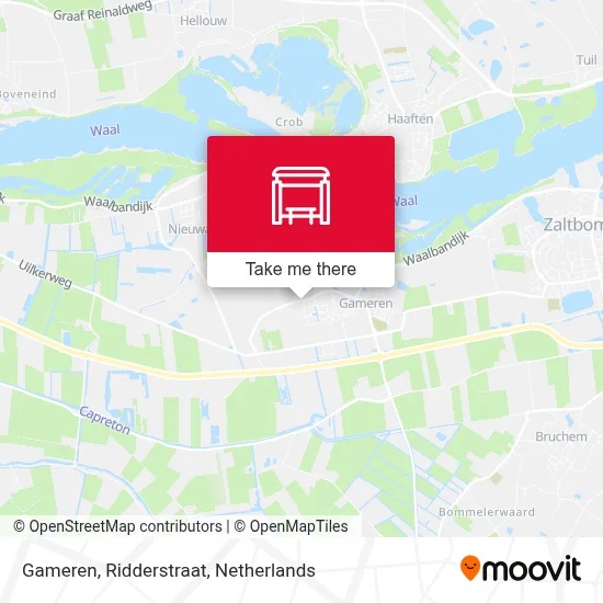 Gameren, Ridderstraat map