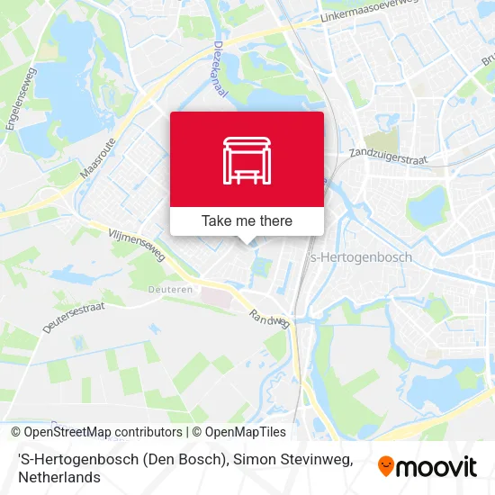 'S-Hertogenbosch (Den Bosch), Simon Stevinweg Karte