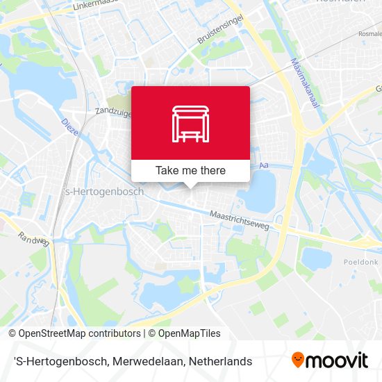 'S-Hertogenbosch, Merwedelaan Karte