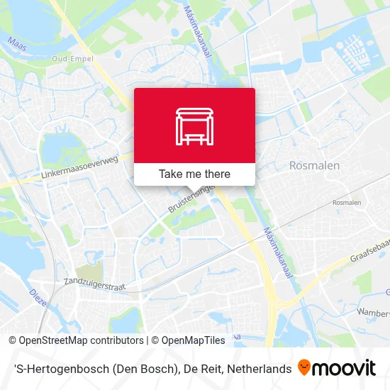 'S-Hertogenbosch (Den Bosch), De Reit Karte