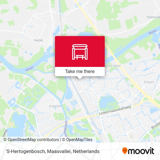 'S-Hertogenbosch, Maasvallei Karte