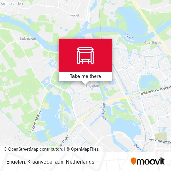 Engelen, Kraanvogellaan map