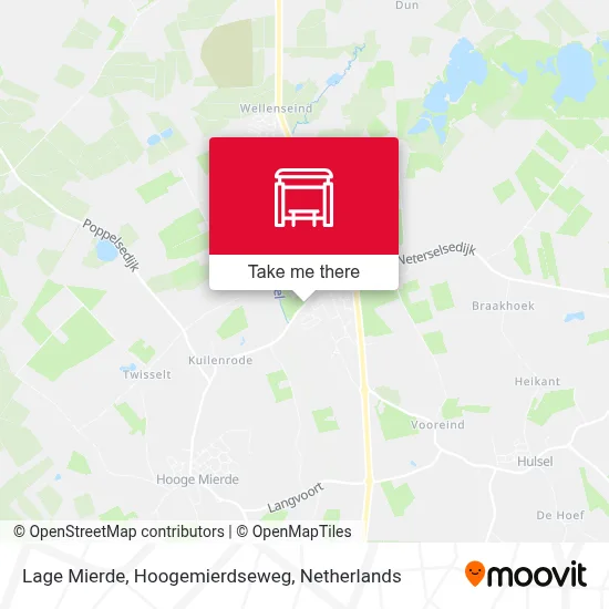 Lage Mierde, Hoogemierdseweg map