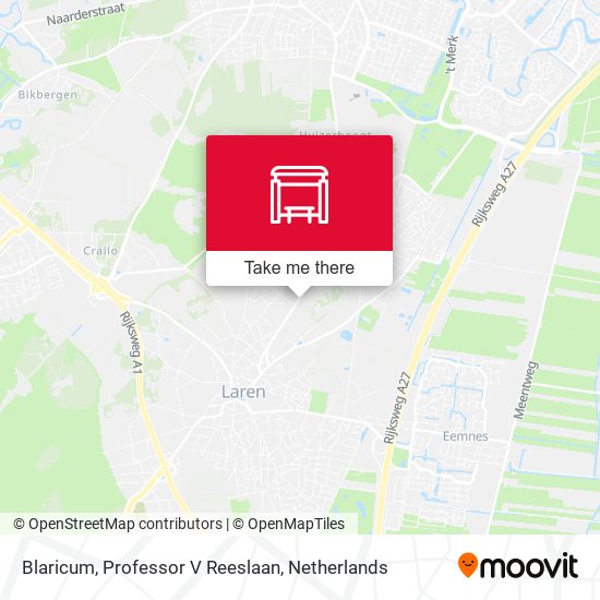Blaricum, Professor V Reeslaan map