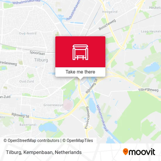 Tilburg, Kempenbaan map