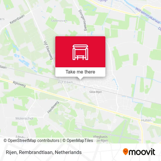 Rijen, Rembrandtlaan Karte