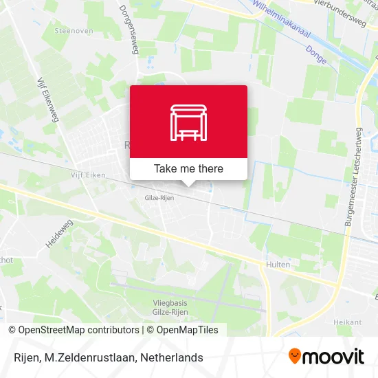 Rijen, M.Zeldenrustlaan Karte