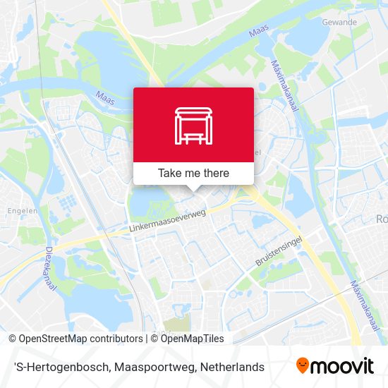 'S-Hertogenbosch, Maaspoortweg Karte