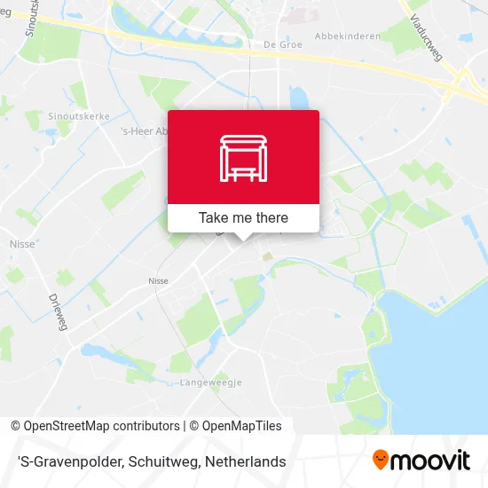 'S-Gravenpolder, Schuitweg map