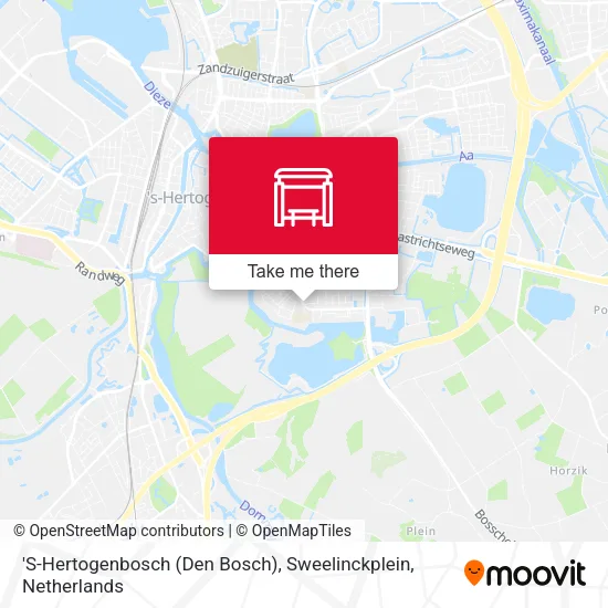'S-Hertogenbosch (Den Bosch), Sweelinckplein map