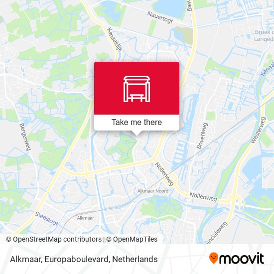 Alkmaar, Europaboulevard Karte