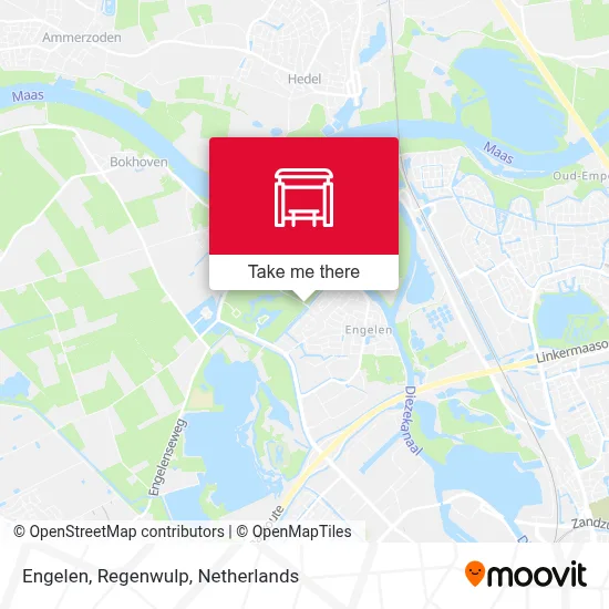 Engelen, Regenwulp map