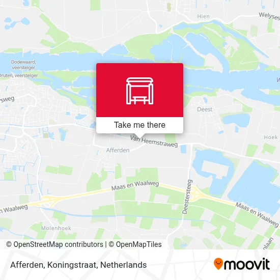 Afferden, Koningstraat map