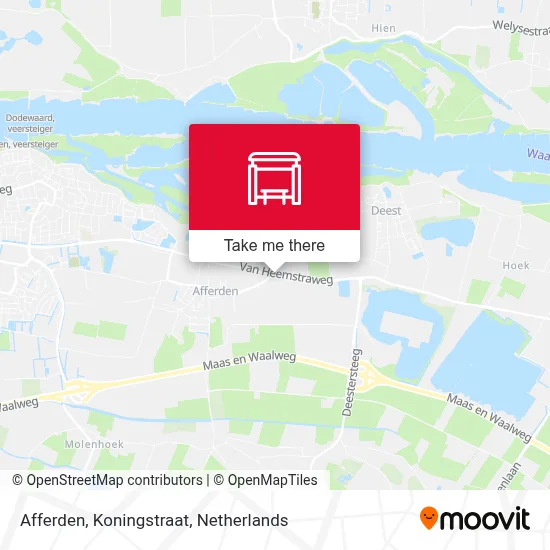 Afferden, Koningstraat map
