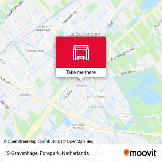 'S-Gravenhage, Forepark map