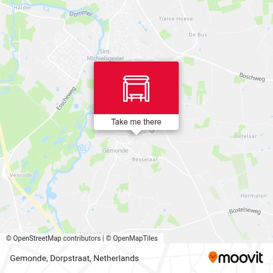 Gemonde, Dorpstraat map