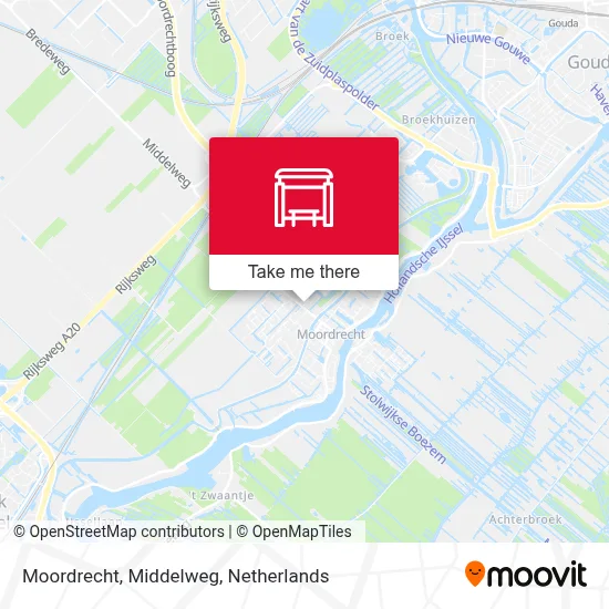 Moordrecht, Middelweg map