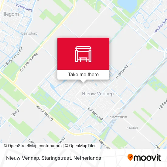 Nieuw-Vennep, Staringstraat map