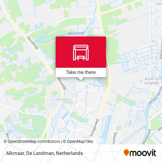 Alkmaar, De Landman map