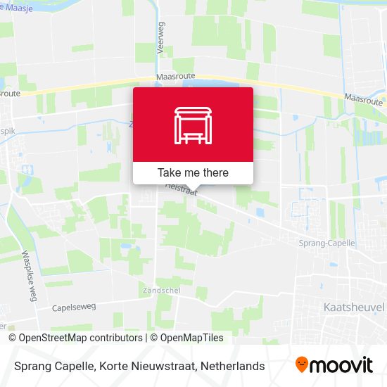 Sprang Capelle, Korte Nieuwstraat map