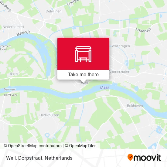 Well, Dorpstraat map