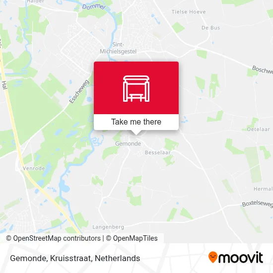 Gemonde, Kruisstraat map