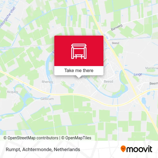 Rumpt, Achtermonde map