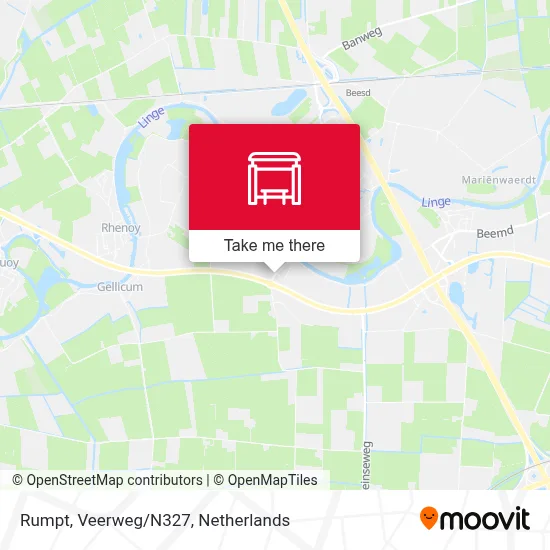 Rumpt, Veerweg/N327 map